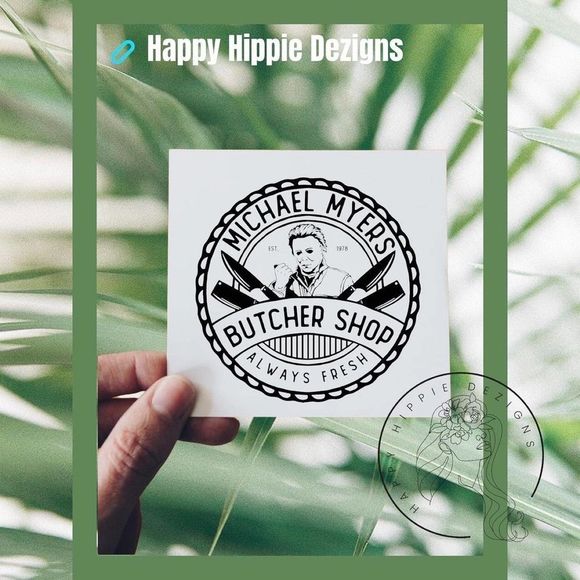 Michael Myers Circle Car Decal - Picture 2 of 6